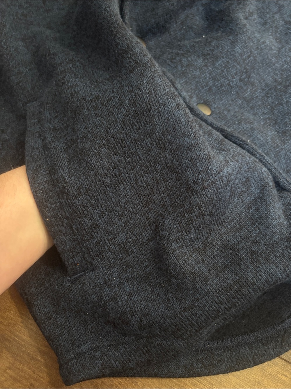 Levi's Navy Snap-Front Lightweight Shirt Jacket - Picture 3 of 4